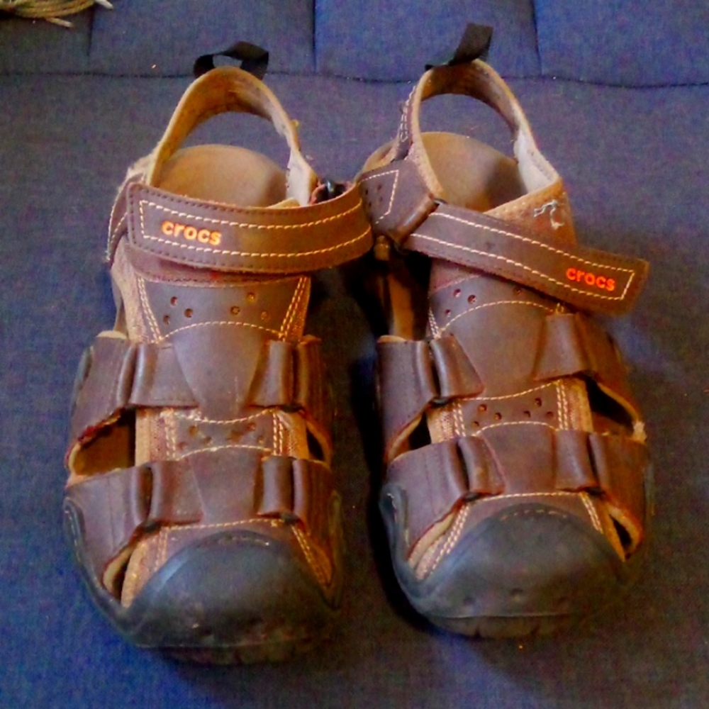 Crocs Leather Sandals